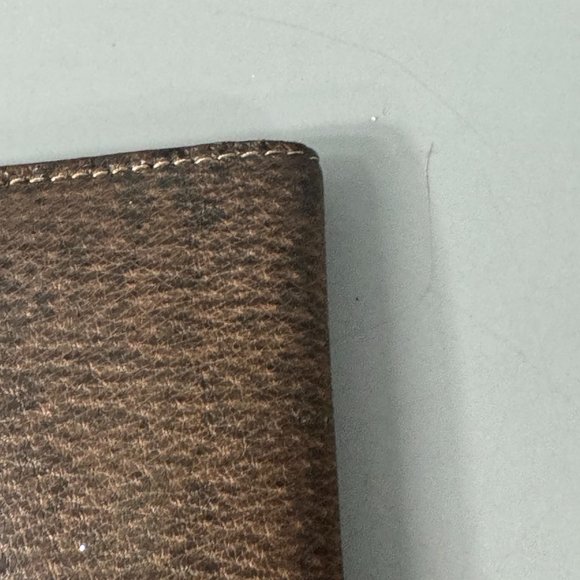 Authentic Vintage Gucci 60-70's Bi-fold Brown Leather Long Wallet - Picture 6 of 15